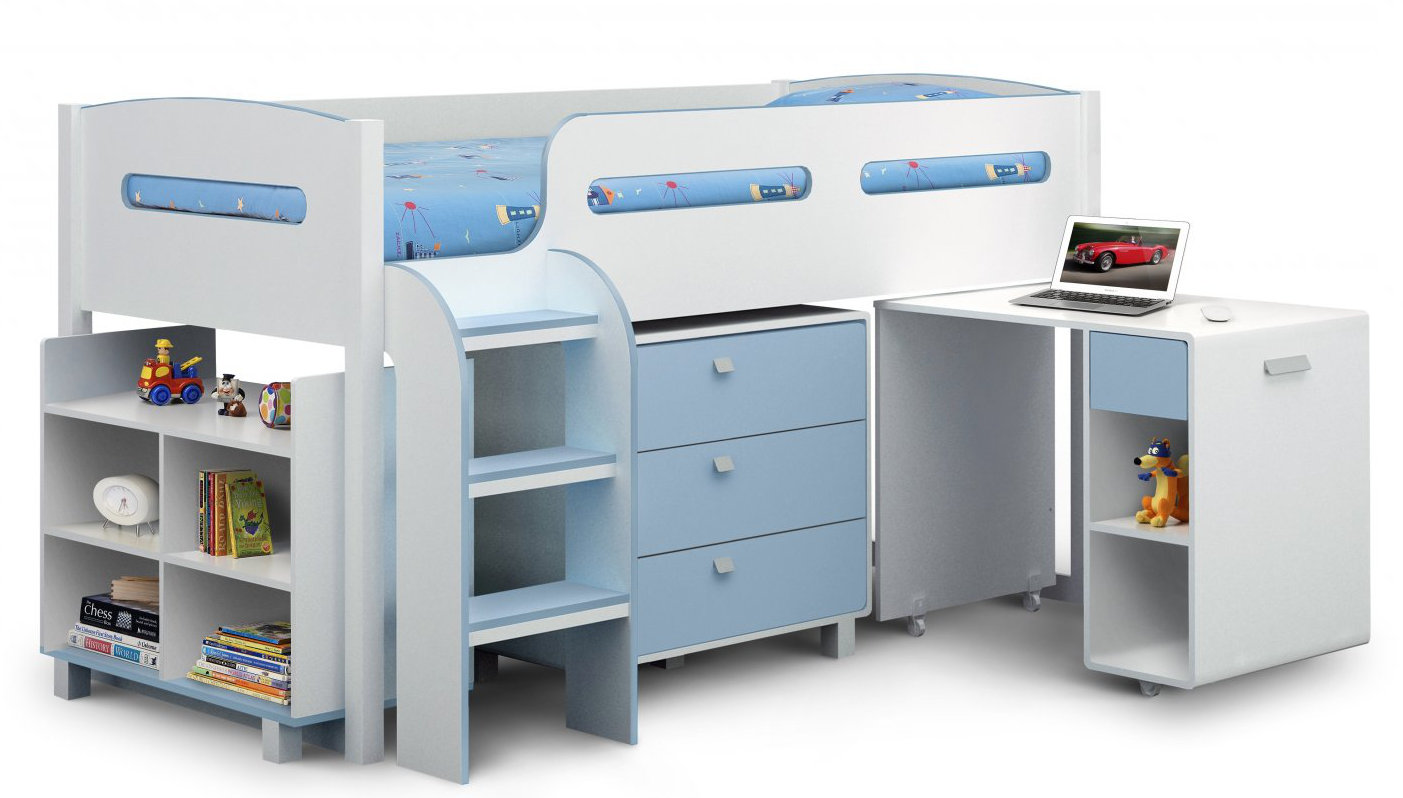 Just Kids Oslo Single Mid Sleeper Bed with Storage & Reviews Wayfair